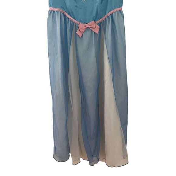 Disney Store Cinderella Princess Costume Dress Size‎ 7/8 Blue Halloween Girls - Picture 4 of 6